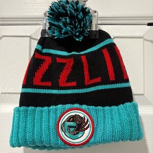 Vancouver grizzlies Mitchell and ness beanie toque Pom Pom nba basketball winter